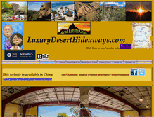 Tablet Screenshot of luxurydeserthideaways.com